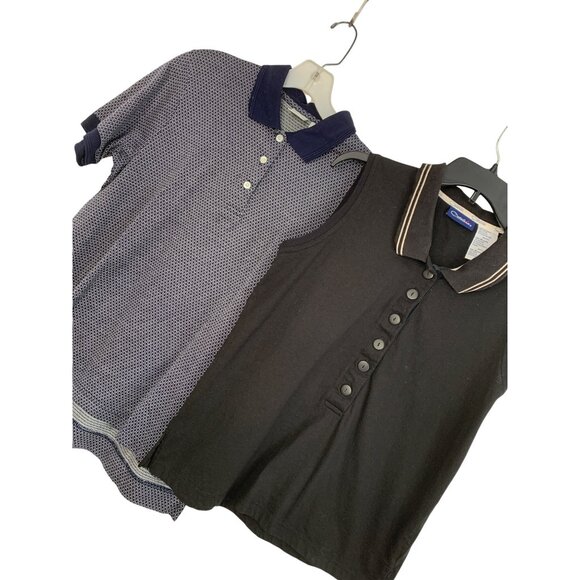 Lot of 2 Womens Golf Polo Tops M Izod + Catalina EUC 8844 Active Wear - Picture 1 of 9